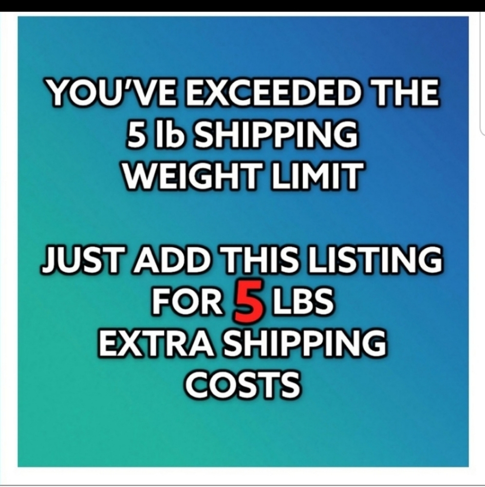 Extra weight fee on bundles